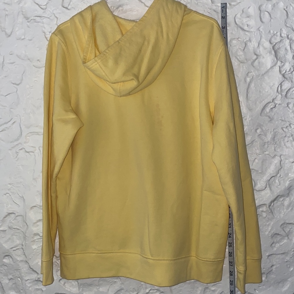 GAP Yellow Fleece Hoodie Sweatshirt - Picture 6 of 8